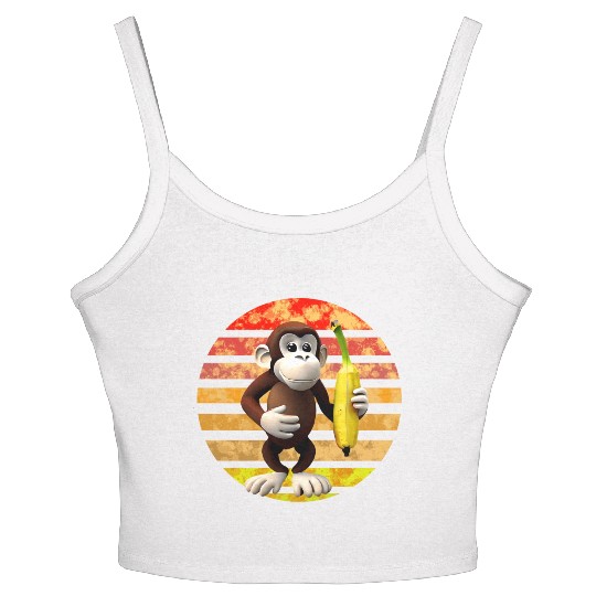 Banana monkey Women's Spaghetti Strap Tank Top