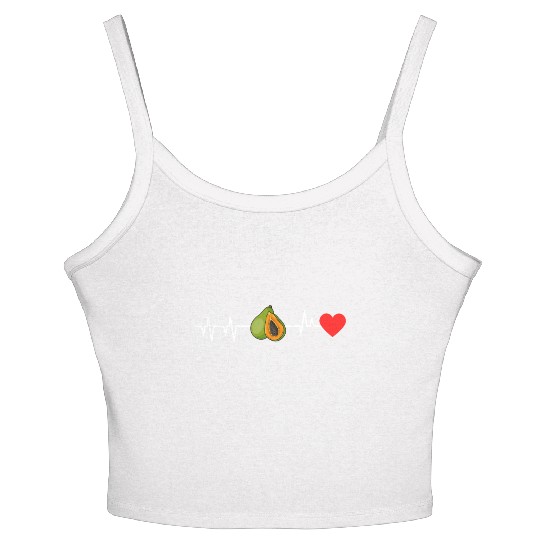 Papaya Heartbeat Women's Spaghetti Strap Tank Top