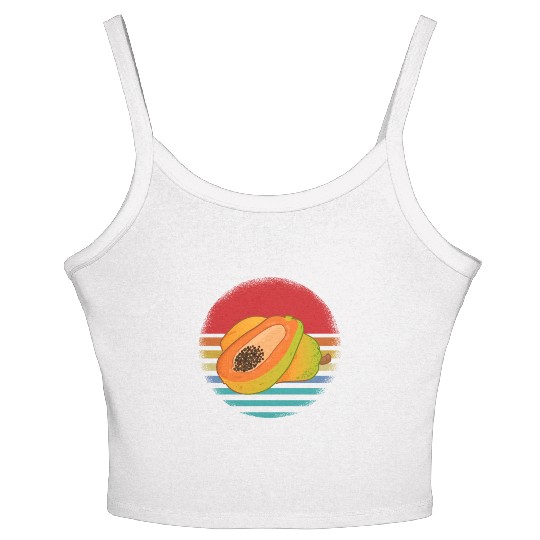 Retro Papaya Women's Spaghetti Strap Tank Top