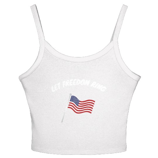 Let Freedom Ring Martin Luther King Day Human Righ Women's Spaghetti Strap Tank Top