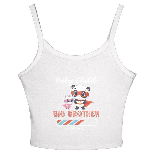 Big brother super hero panda cat Women's Spaghetti Strap Tank Top