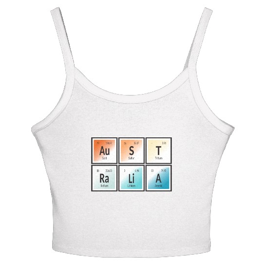Australia | Periodic Table of Elements Women's Spaghetti Strap Tank Top
