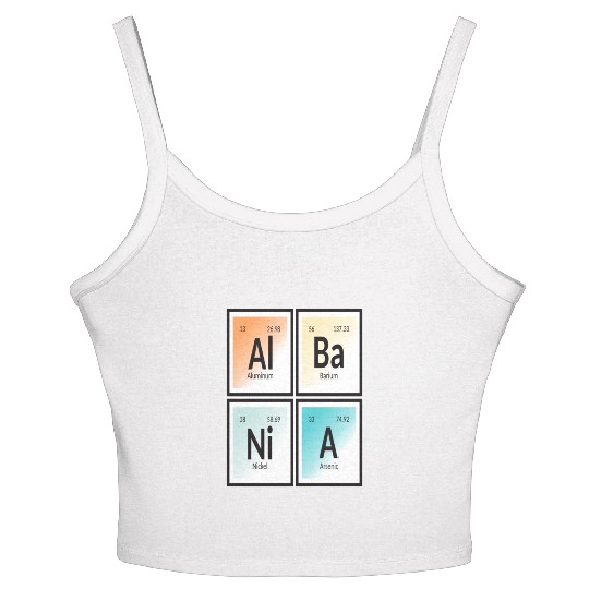 Albania | Periodic Table of Elements Women's Spaghetti Strap Tank Top