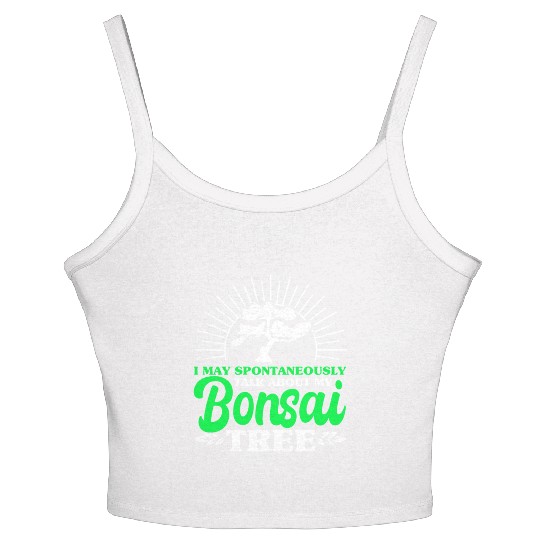 Bonsai Tree Owner Gift Bonsai Tree Gardening Women's Spaghetti Strap Tank Top