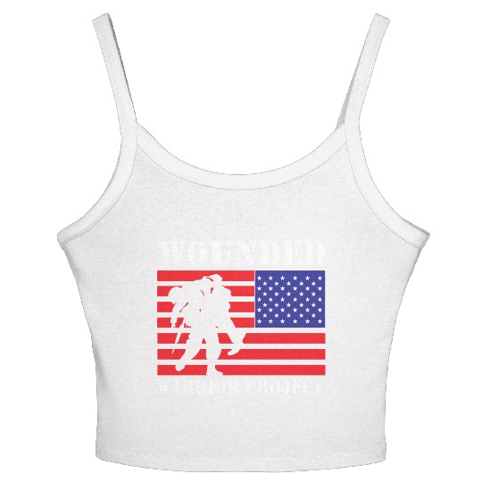 Wounded Warrior Project Us Flag Women's Spaghetti Strap Tank Top