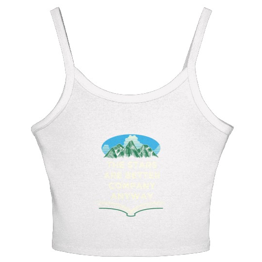 Stars Are Better Company Wildlife Camping Outdoor Women's Spaghetti Strap Tank Top