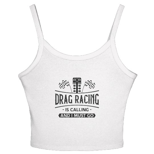 Drag Racing Race Car Drag Racing Women's Spaghetti Strap Tank Top
