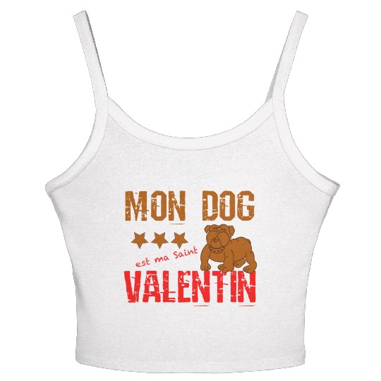 Copy of Copy of my dog is my valentine day 2022776 Women's Spaghetti Strap Tank Top