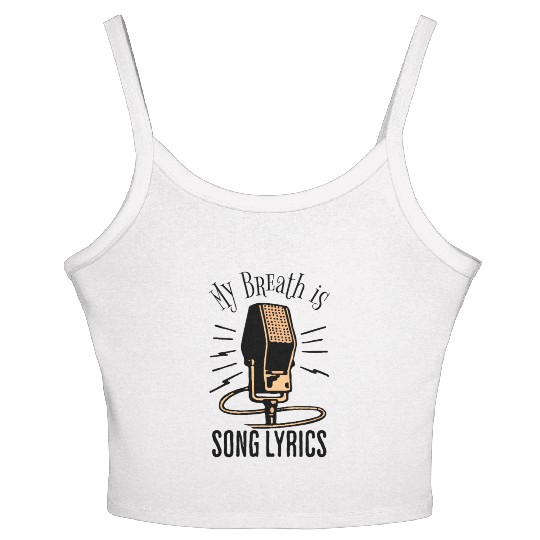 My Breath Is song lyrics Women's Spaghetti Strap Tank Top