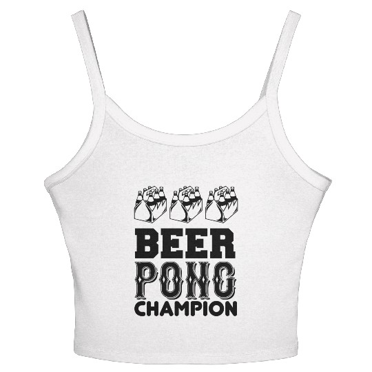 Beer pong champion Women's Spaghetti Strap Tank Top