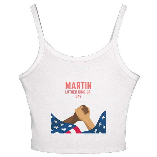Martin Luther king jr. day Women's Spaghetti Strap Tank Top