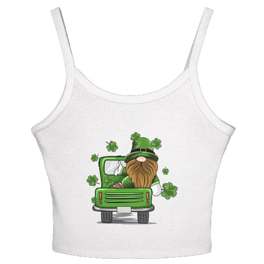 Principal Crew Gnomies Truck St Patrick Teacher Women's Spaghetti Strap Tank Top