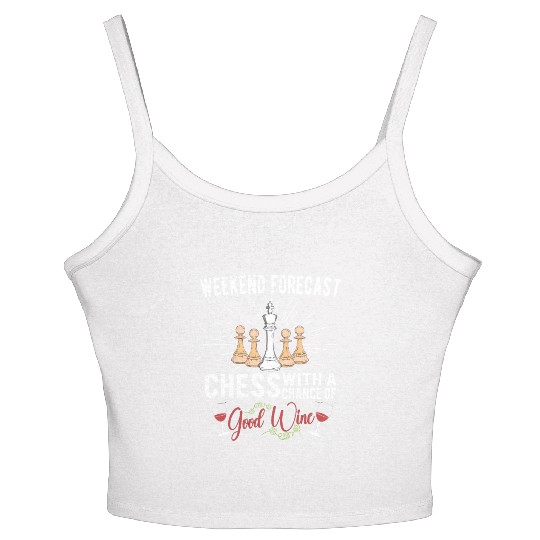 CHESS PLAYER CHESSBOARD CHESS GAME BOARD GAME GIFT Women's Spaghetti Strap Tank Top