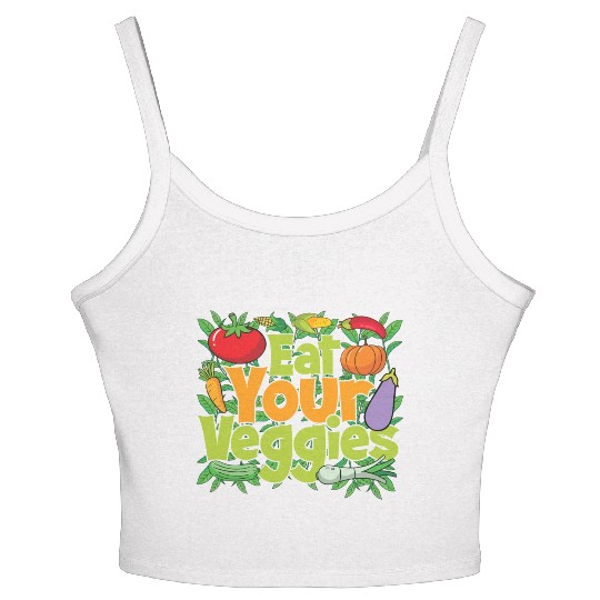 Eat Your Veggies Women's Spaghetti Strap Tank Top