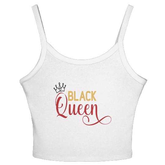 Black queen Women's Spaghetti Strap Tank Top