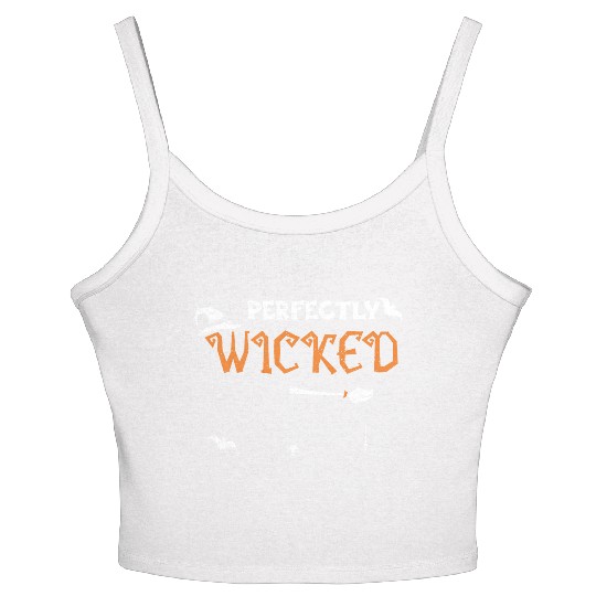 Perfectly Wicked - Halloween Women's Spaghetti Strap Tank Top