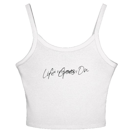 BTS life goes on lets live on i remember Women's Spaghetti Strap Tank Top