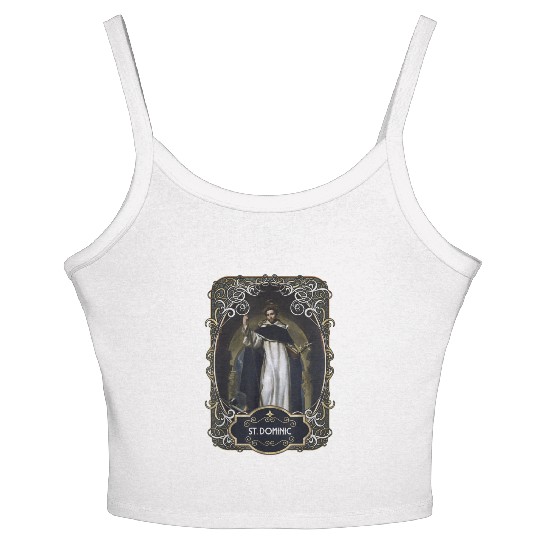 St. Dominic de Guzman Catholic Saint Women's Spaghetti Strap Tank Top