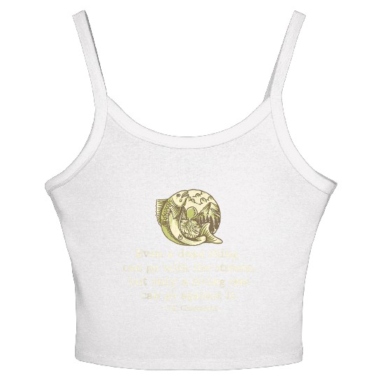 GK Chesterton Quote Catholic Humor Fishing Men Fun Women's Spaghetti Strap Tank Top