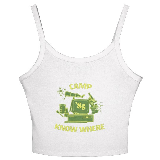 Camp Know Where, Science,1985 Women's Spaghetti Strap Tank Top
