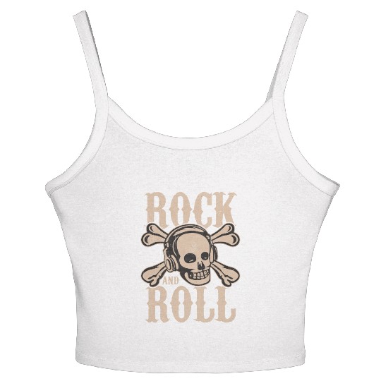 Live it loud with rock and roll art Women's Spaghetti Strap Tank Top