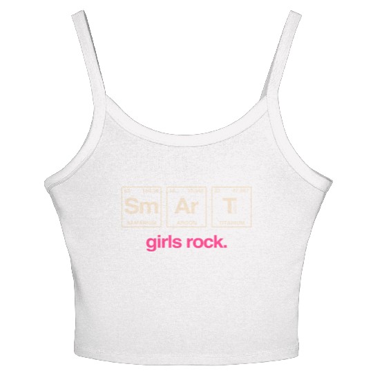 SMART GIRLS ROCK - Elements Periodic Table Women's Spaghetti Strap Tank Top