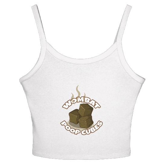 Wombat Poop Cubes Women's Spaghetti Strap Tank Top