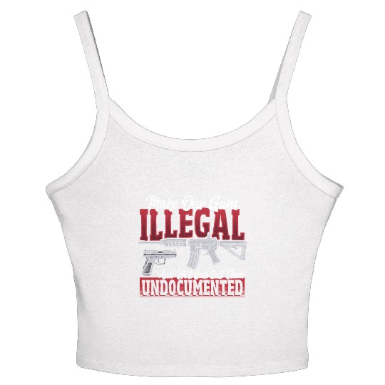 2nd Amendment Gun Rights Gun Lover Women's Spaghetti Strap Tank Top