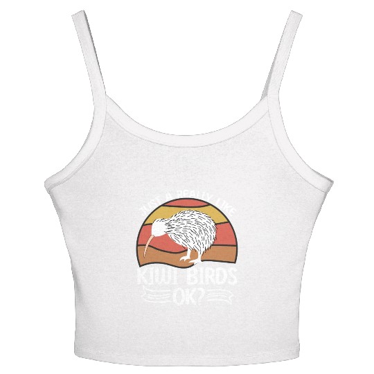 Just A Girl Who Loves Kiwis Kiwi Bird Gift Women's Spaghetti Strap Tank Top