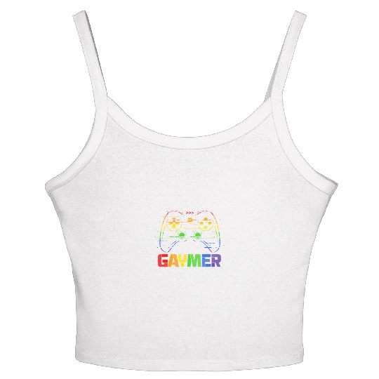 Gaymer LGBT Rainbow Flag Women's Spaghetti Strap Tank Top