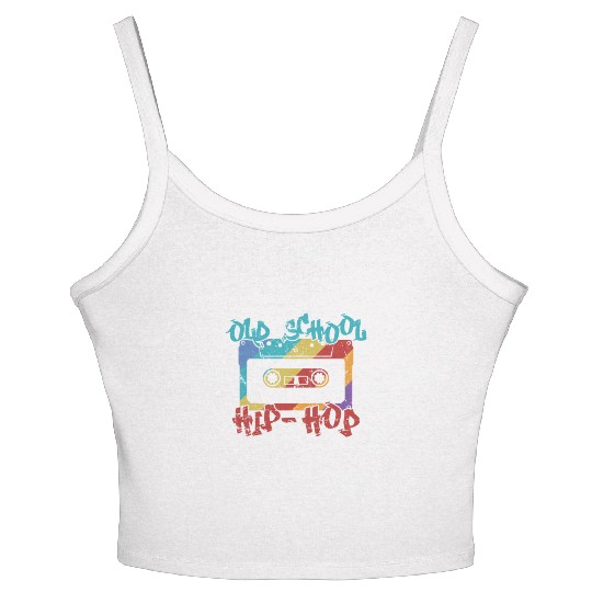 Old School Hip Hop Music Direction Rap Women's Spaghetti Strap Tank Top