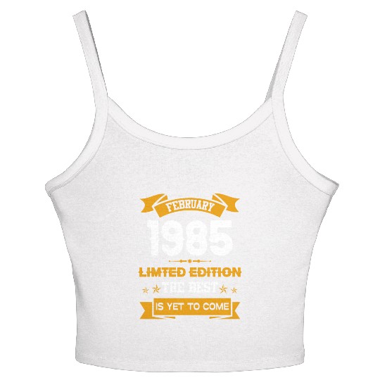 February 1985 Birthday Surprise Women's Spaghetti Strap Tank Top