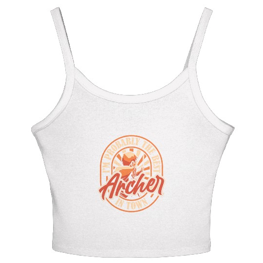 Archery Funny Women's Spaghetti Strap Tank Top