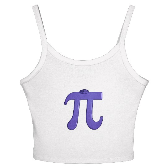 Blueberry Pi - Funny Pi Day Math Teacher Women's Spaghetti Strap Tank Top