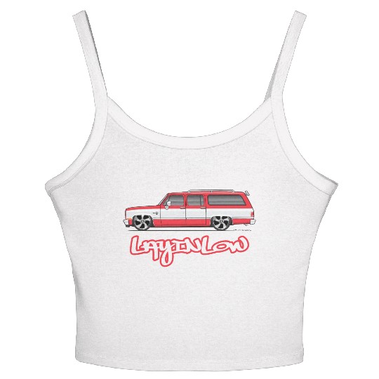 layinlow Cardinal Red Women's Spaghetti Strap Tank Top