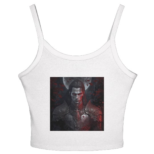 Dark fantasy vampire version 8 Women's Spaghetti Strap Tank Top