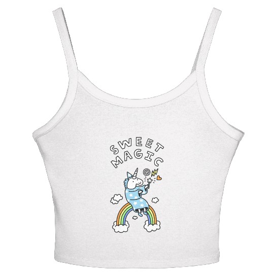 SWEET MAGIC Women's Spaghetti Strap Tank Top