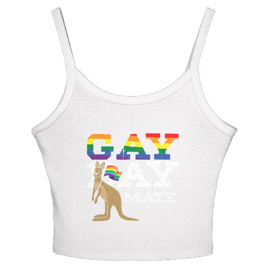 Australian LGBT Bi Homo Transgender Lesbian Gay Women's Spaghetti Strap Tank Top