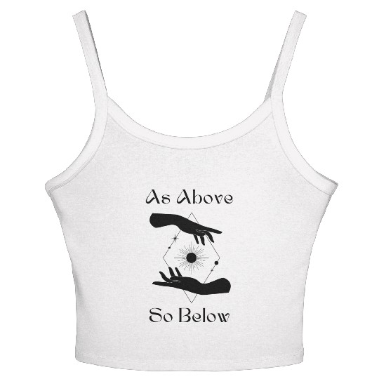 As Above So Below Women's Spaghetti Strap Tank Top