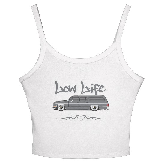 LOWLIFE Charcoal Women's Spaghetti Strap Tank Top