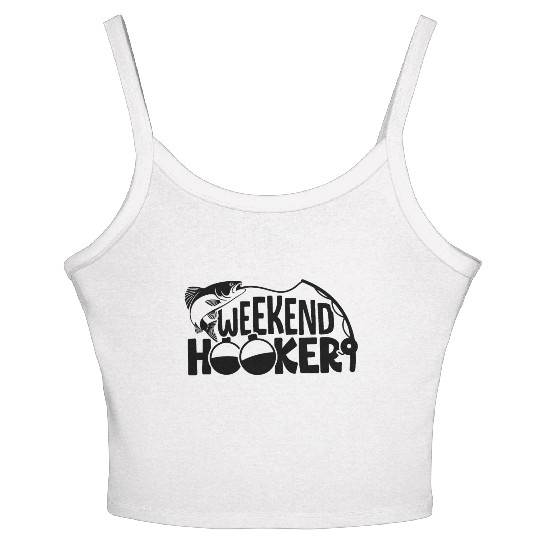 Weekend Hooker Women's Spaghetti Strap Tank Top Fishing