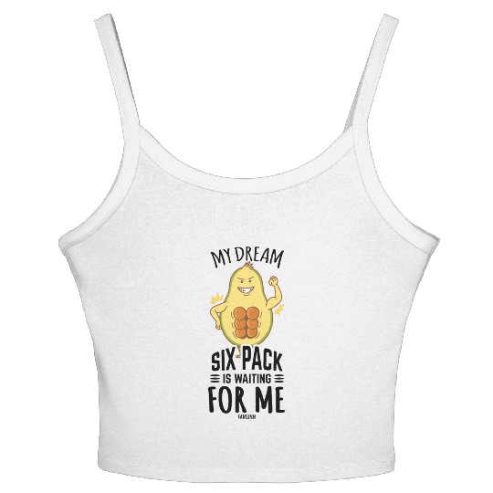 Avocado Bodybuilding Gym Fitness Women's Spaghetti Strap Tank Top
