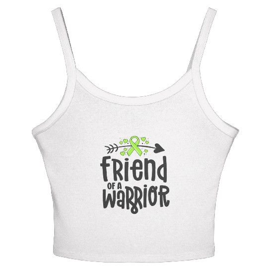 Friend Of A Warrior Lime Green Ribbon Lyme Women's Spaghetti Strap Tank Top