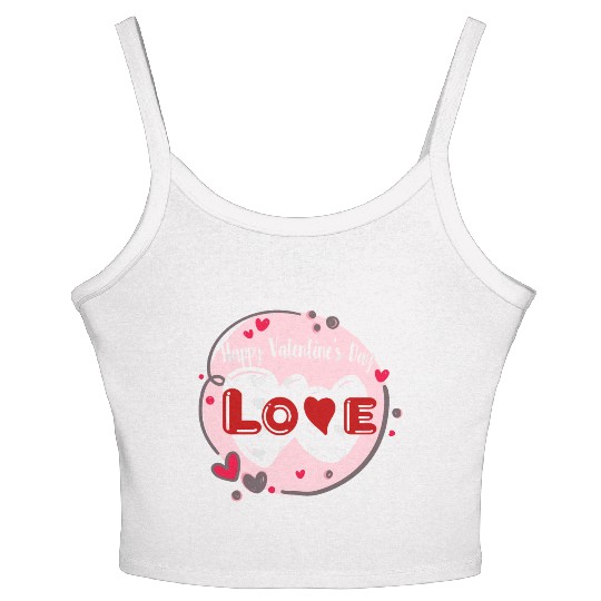 Wearing my heart on my sleeve for Valentine's Day Women's Spaghetti Strap Tank Top
