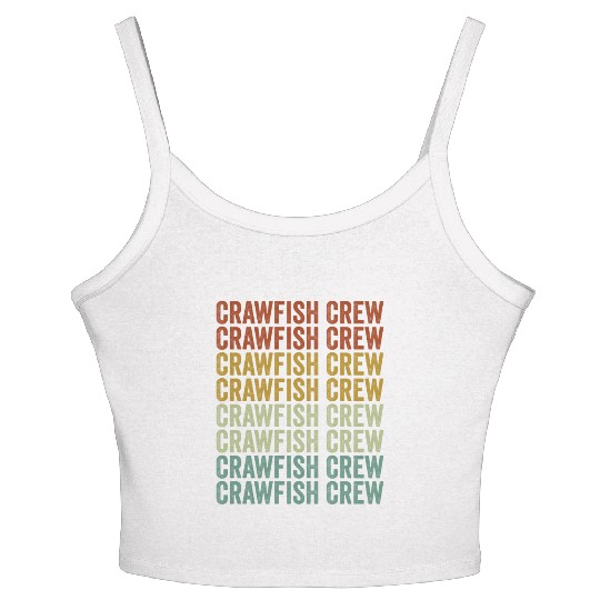 Crawfish Crew Crawfish Boil Crawfish Lover Cajun L Women's Spaghetti Strap Tank Top