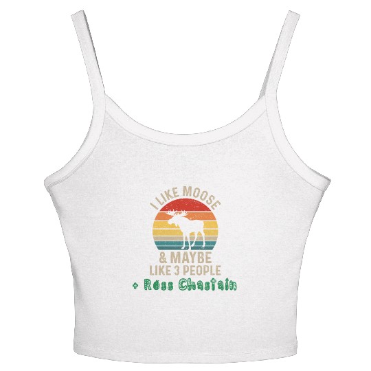 I Like Moose Maybe Like 3 People and Ross Chastain Women's Spaghetti Strap Tank Top
