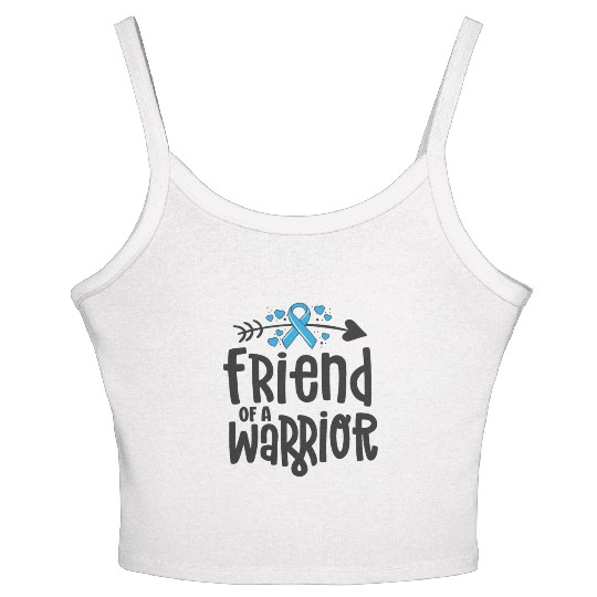 Friend Of A Warrior Support Team Prostate Cancer Women's Spaghetti Strap Tank Top