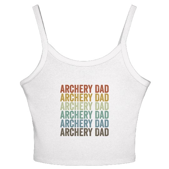 Archery Dad Archer Bow And Arrow Dad Archery Women's Spaghetti Strap Tank Top