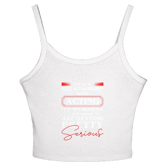Actor Rehearsal Make-Up Drama Club Women's Spaghetti Strap Tank Top