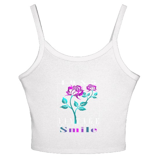 1985 Born Vintage Rose Gift Women's Spaghetti Strap Tank Top